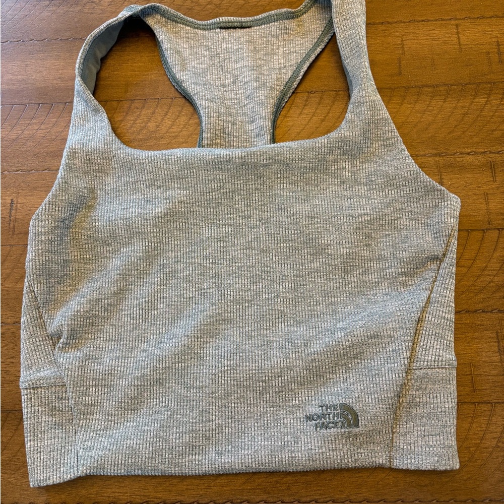 The North Face Heather  Sage Gray Sports Bra